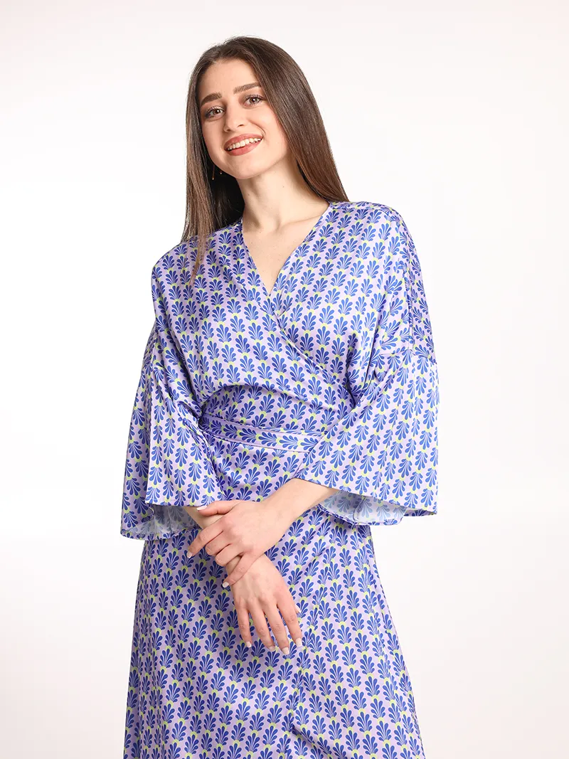 Anthemion Purple Kimono