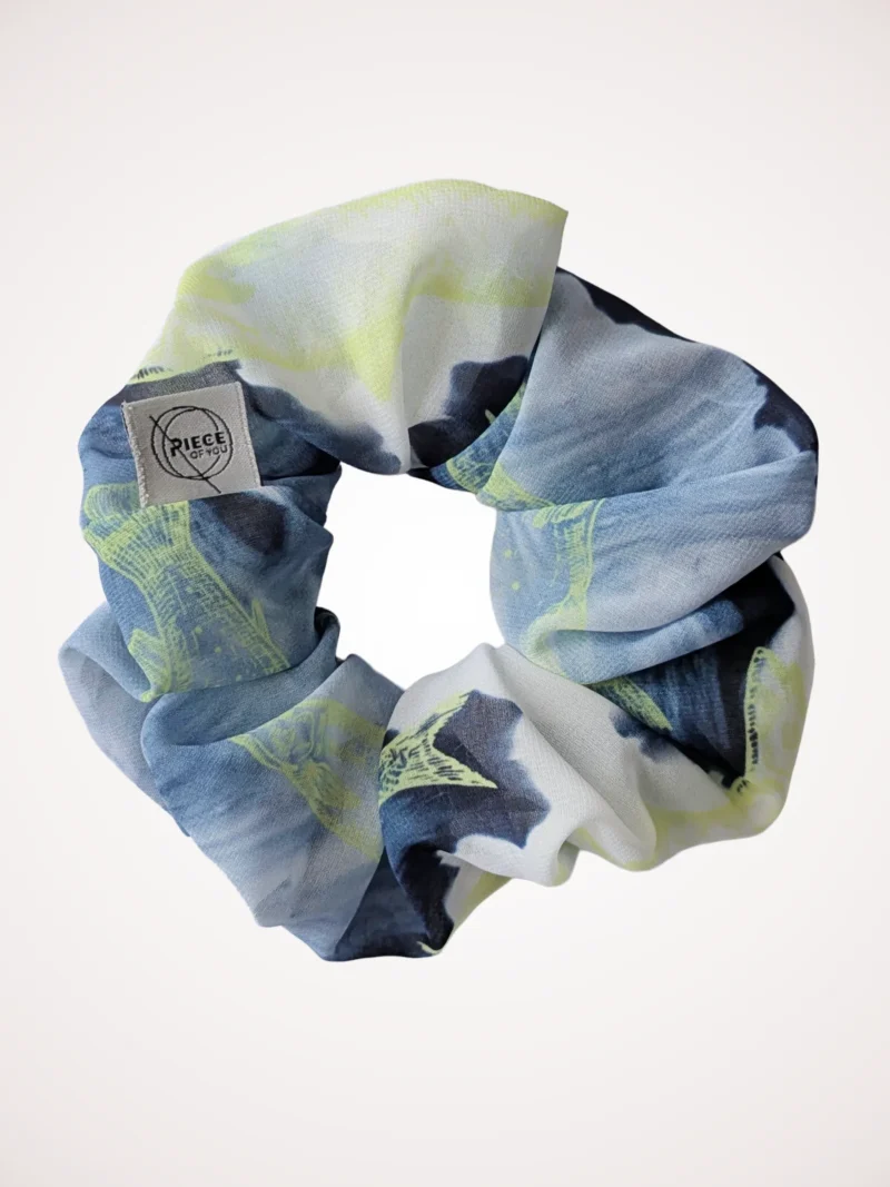 Psaraki Blue -Scrunchie