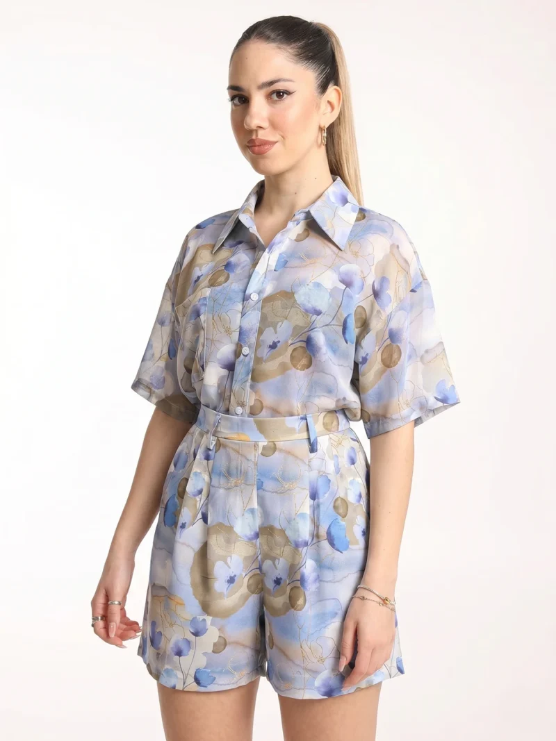 Purple Lathyrus shirt in a minimalist, elegant fit.
